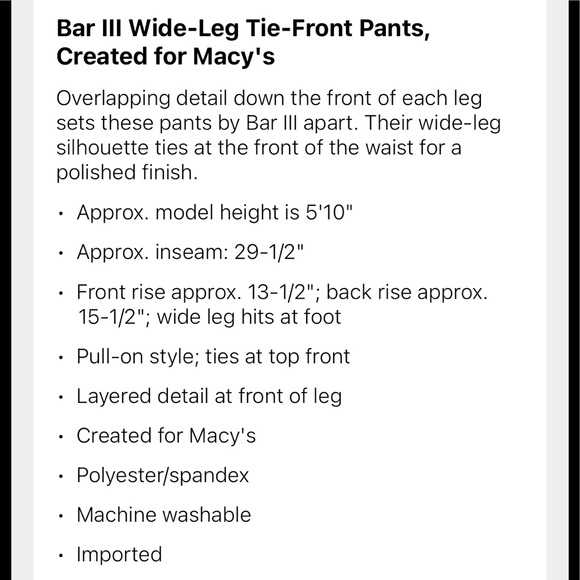 Bar III Colorblocked Layered Camisole & Pants M - Picture 11 of 12